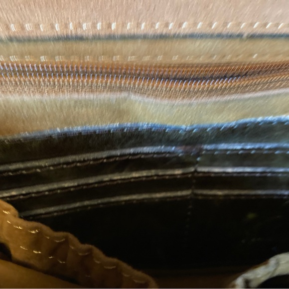 Purse, Leather, Indian Design, Turquoise & Brown, Patricia Nash Lanza Crossbody - Picture 11 of 16